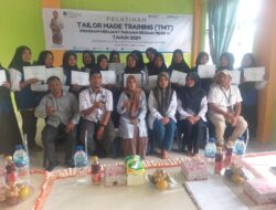 Resmi Ditutup Pelatihan Tailor Made Training (TMT) Program Menjahit Pakaian Dengan Mesin IV Didesa Ulee Nyeue Aceh Utara.