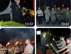 Upacara Malam Taptu Dan Pawai Obor Di Bener Meriah Berjalan Khidmat.