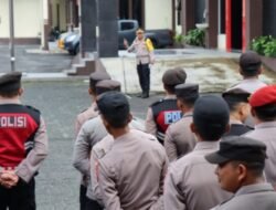 Pimpin Apel Kesiapan Pengamanan Unjuk Rasa Di DPRK, Kapolres Aceh Tengah Terjunkan Ratusan Personel