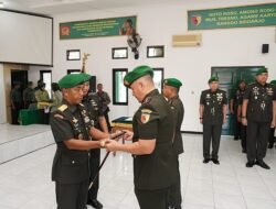 Posisi Komandan Kodim 0816/Sidoarjo Berganti, Letkol Inf Guntung Dwi Prasetyo Digantikan Letkol Inf Dedyk Wahyu Widodo, S.Sos