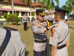 Kapolres Ogan Ilir Pimpin Sertijab Kapolsek Muara Kuang
