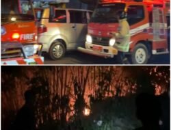 Quick Respon, Polsek Kintamani, Datangi TKP Kebakaran di Tempat Sampah