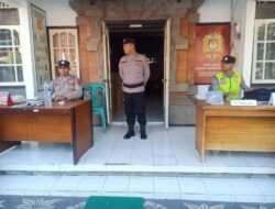 Satgas Preventif Polres Karangasem Amankan Kantor KPU Tahap Penelitian Persyaratan, Penetapan dan Pengundian Nomor Urut Pasangan