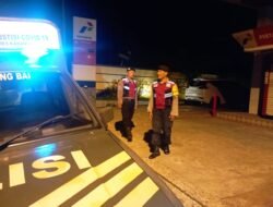 Cegah kejahatan Malam Hari, Polsek Padangbai Tingkatkan Blue Light Patrol / Patroli Malam