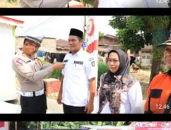 Satlantas Polres Labuhanbatu Luncurkan Kampung Tertib Lalu Lintas di Desa Aek Paing.