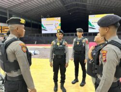 Anggota Satsamapta Polres Aceh Timur Patroli di Penginapan Atlet dan Venue PON XXI