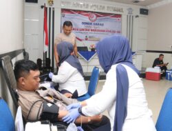 Dit Lantas Polda Sumsel Laksanakan Giat Donor Darah Di Aula Pratisara Wirya Direktorat Lantas Polda Sumsel