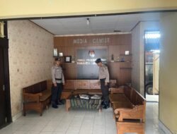 Satgas Preventif Polres Karangasem, Amankan Kantor KPU Tahap Penelitian Persyaratan, Penetapan dan Pengundian Nomor Urut Pasangan