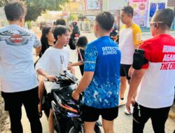 Boncengan Tanpa Helm dan Melawan Arus, 4 ABG Kepergok Petugas, Kombes Anwar : Miris, Orang Tua Tinggal dikota Palembang, Tapi Anak Kost.