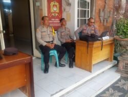 Satgas Preventif Polres Karangasem, Amankan Kantor KPU Tahap Penelitian Persyaratan, Penetapan dan Pengundian Nomor Urut Pasangan