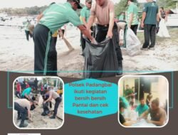 Polsek Padangbai, Ikuti Kegiatan Bersih –  bersih Dan Cek Kesehatan dalam Rangka HarHubNas Yang di Selenggarakan KSOP Padangbai