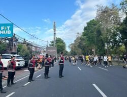 Satgas OMP Pengamanan Car Free Day, Tim Pemenangan Paslon Mulia-Pas