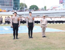 Apel Pagi Polda Sumsel Di Pimpin Dirsamapta Kombes Pol.M.Rendra Salipu.SIK Di Ikuti Seluruh Personil Polda