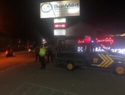 Guna Cegah Gangguan Kamtibmas Polsek Bebandem, Gelar Blue Light Patrol demi Terjaganya Harkamtibmas
