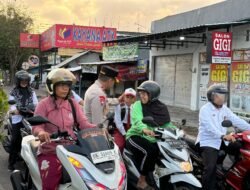 Polres Karangasem Menggelar Strong Point Pagi untuk Tingkatkan Kehadiran Polri di Masyarakat