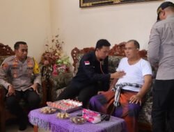 Wujud Kepedulian Terhadap Anggota, Kapolres Karangasem Lakukan Home Visit