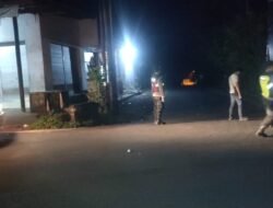 Guna Cegah Gangguan Kamtibmas Polsek Bebandem, Gelar Blue Light Patrol Demi Terjaganya Harkamtibmas