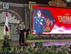 Kapolres Bangli Ikuti Deklarasi Damai, Doa Bersama dalam Rangka Pengamanan Gubernur Bali dan Wakil Gubernur Bali Tahun 2024