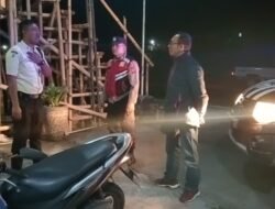 Personil Polsek Susut, Melaksanakan Kegiatan Blue Light Patrol