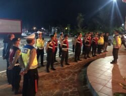 Personil Polsek dan Polres Bangli, Amankan Kegiatan Nobar Kualifikasi Piala Dunia Zona Asia Tahun 2026