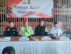 Polda Bali Rutin Laksanakan Minggu Kasih, di Banjar Tunjung Sari