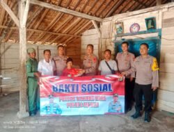 Kapolsek Tanjung Raya Berikan Bantuan Kepada Warga Yang Kurang Mampu
