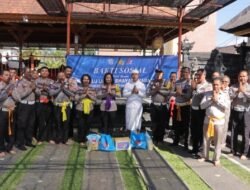 Menjelang Hut Lalu lintas, Satuan lalu lintas Polres Bangli gelar Pembinaan rohani dan Bakti sosial Donor Darah