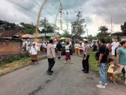 Wujudkan Keamanan dan Kelancaran Giat Persembahayangan Warga, Pawas Pimpin Pengamanan Persembahyangan