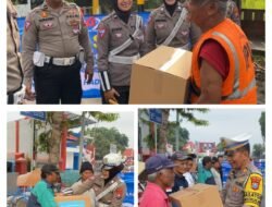 Peringati Hari Lalu Lintas Bhayangkara, Polres Blitar Kota Berbagi Bantuan Sosial