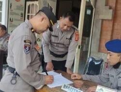 Satgas Preventif Polres Karangasem, Amankan Kantor KPU Tahap Penelitian Persyaratan, Penetapan dan Pengundian Nomor Urut Pasangan