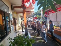 Kapolsek Padangbai, Berikan Arahan Personilnya Saat Pimpin Apel Pagi