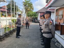 Satgas Preventif Polres Karangasem, Amankan Kantor KPU Tahap Penelitian Persyaratan, Penetapan dan Pengundian Nomor Urut Pasangan