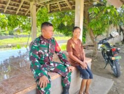 Sarana Untuk Mengetahui Keluh Kesah Pedagang Sayur, Babinsa Lakukan Komsos dengan Warga Binaan