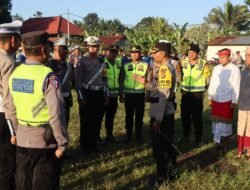 Kapolres Karangasem, Pimpin Pengamanan Kunjungan Pribadi Ibu Negara di Acara Pernikahan