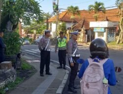 Personil Gabungan Melaksanakan Pengamanan, Jalur Kunjungan Ibu Negara Melewati Wilayah Bangli