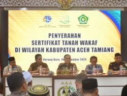 Penyerahan Sertifikat Tanah Wakaf, Pemkab Ajak Pengelola Optimasi Pemanfaatannya