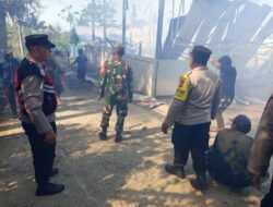 Pasca Gempa Tadi Pagi, Polsek Susut Datangi TKP Kebakaran Kandang Ayam