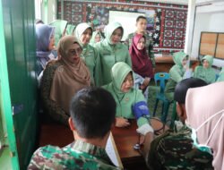 Kodim 0106/Aceh Tengah Gelar Pengobatan Massal Menyambut HUT TNI- ke 79