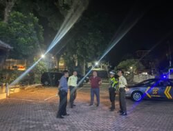 Polsek Bangli Intensifkan Kegiatan Blue Light Patrol, di Seputaran Kota
