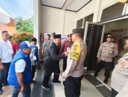 Polres Lhokseumawe Amankan Pengambilan Nomor Urut Paslon Pilkada di Kantor KIP