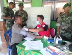 Personil Polres Bangli, Ikuti Donor Darah dalam Rangka HUT Ke-79 TNI Tahun 2024