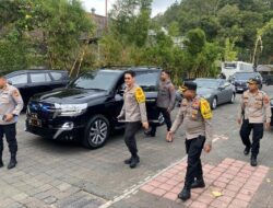 Waka Polres Bangli Pimpin Pengamanan Kunjungan Kapolda Bali Beserta Rombongan di Kintamani