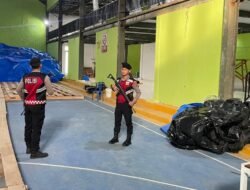 Jajaran Sat Samapta Polres Mesuji Melaksana Kan Pengamanan Dan Memasti Kan Gudang Logistik Dalam Situasi Aman