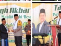 Kapolda Sumut Hadiri Tabligh Akbar Peringatan Maulid Nabi Muhammad SAW di Labuhanbatu.