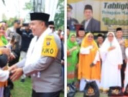 Kapolda Sumut Bagikan 2.000 Paket Sembako di Kegiatan Maulid Nabi di Labuhanbatu.
