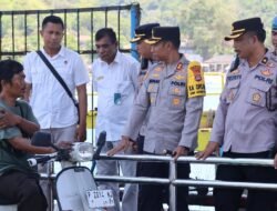 Kapolres Karangasem Pantau Arus Penyeberangan Padangbai, Jelang MotoGP Mandalika