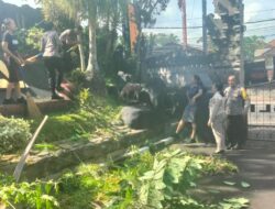 Polres Bangli, Sabtu Bersih Dengan Melaksanakan Kurve
