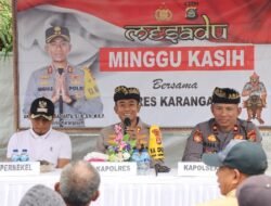 Kapolres Karangasem Perkuat Kemitraan dengan Warga Melalui “Minggu Kasih” di Desa Pempatan