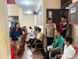 Personil Polsek Dan Polres Bangli, Laksanakan pengamanan Kegiatan Ibadah di Gereja Marga Rahayu
