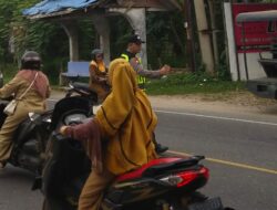 Antisipasi Rawan Macet Polsek Syamtalira Bayu laksanakan Strong Point Pagi